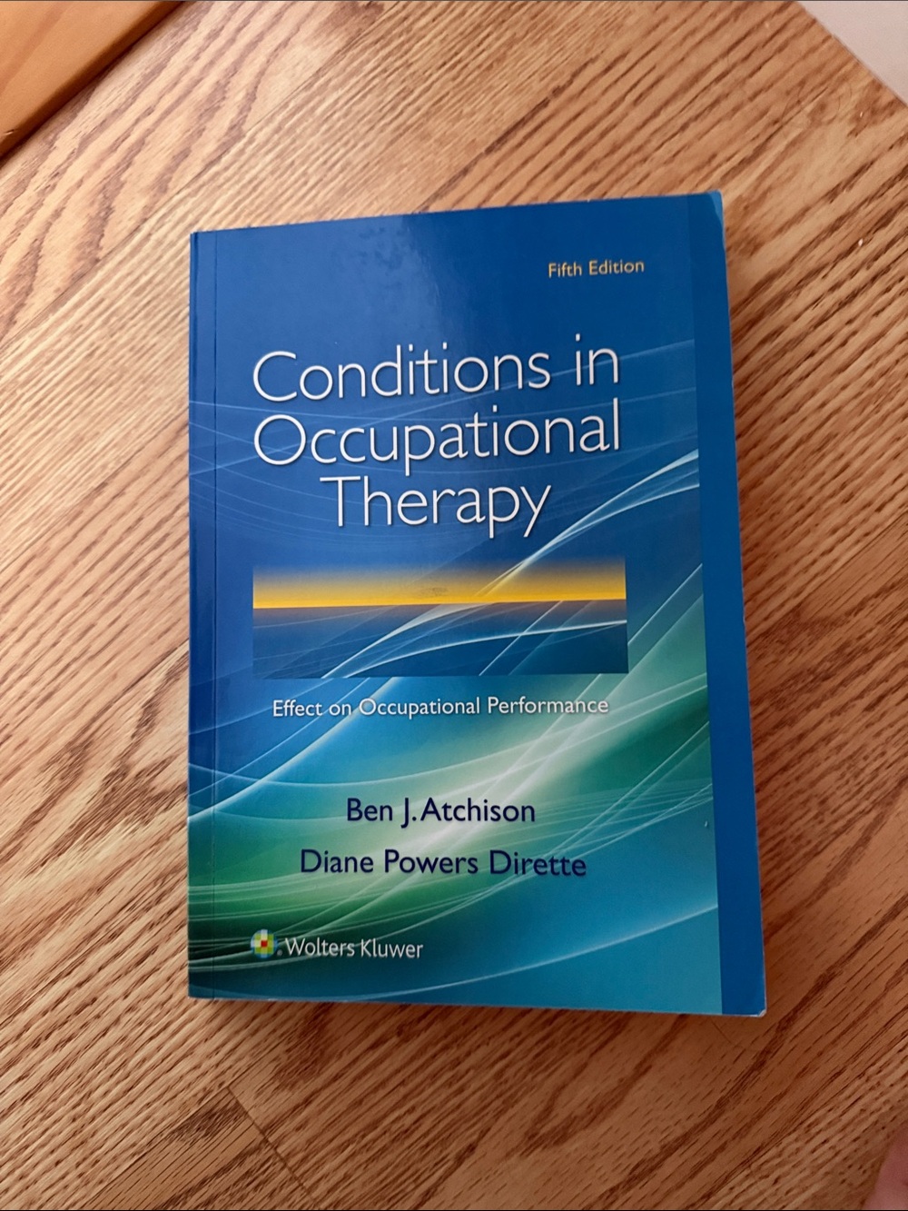 Conditions in Occupational Therapy by Ben J. Atchison (Blue/Green Cover)